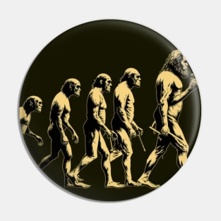 Evolution of Man Pin