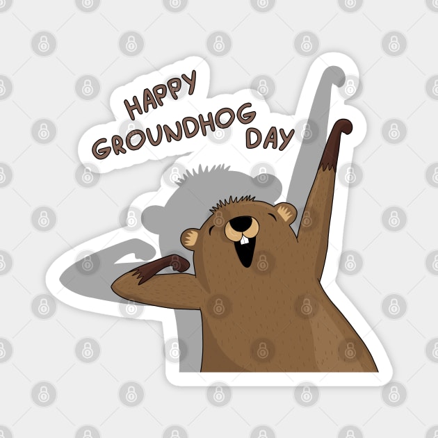 Groundhog day Magnet by valentinahramov