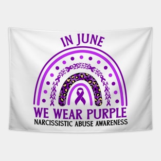 In June We Wear Purple Narcissistic Abuse Awareness Tapestry