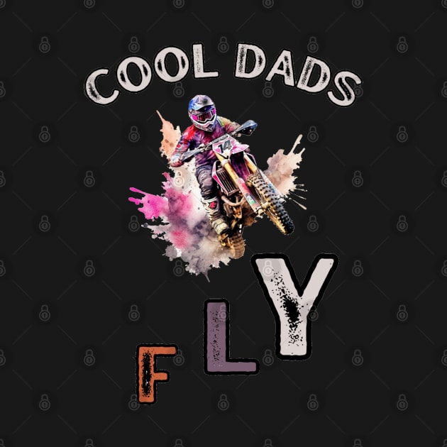 Motocross Cool Dad Dirt Bike Racer by stickercuffs