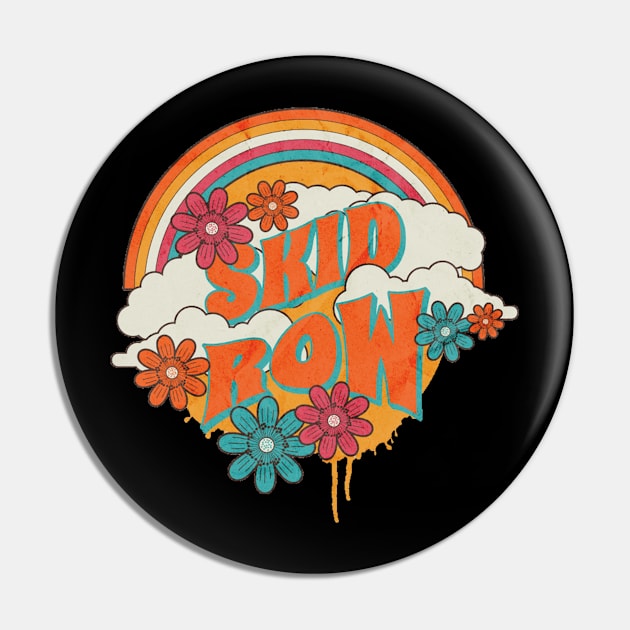 Retro Rainbow // Skid Row Pin by sansxart