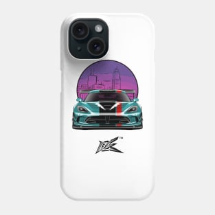 srt viper acr cyan blue Phone Case