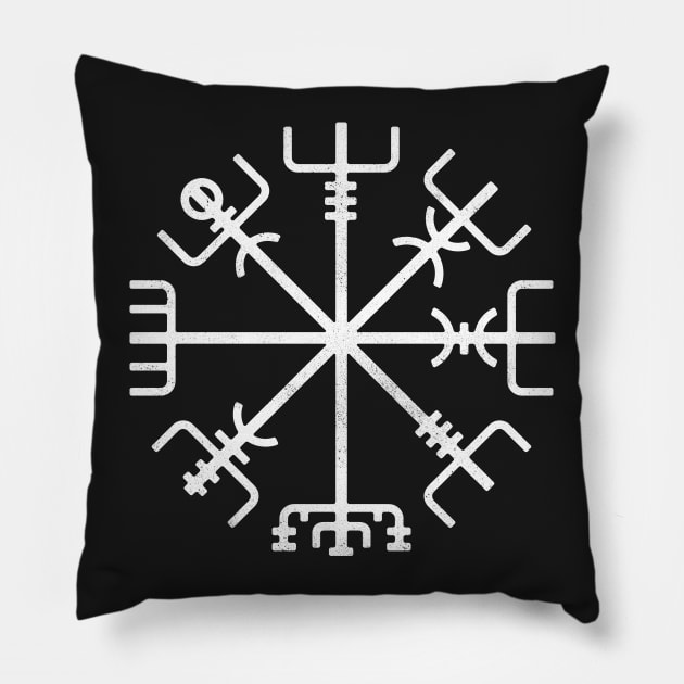 Vegvísir Pillow by KristjanLyngmo