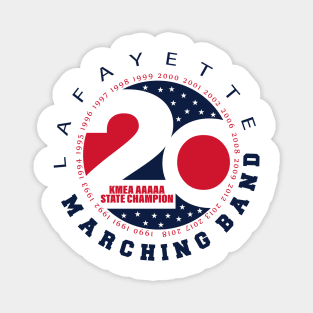 Lafayette Band 20 State Champs Magnet