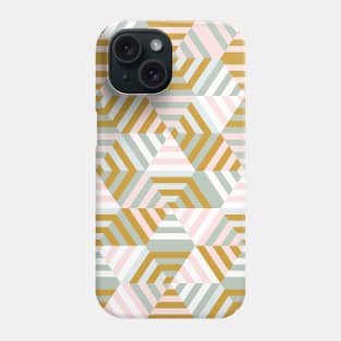 Retro Pastel Hexagons Phone Case