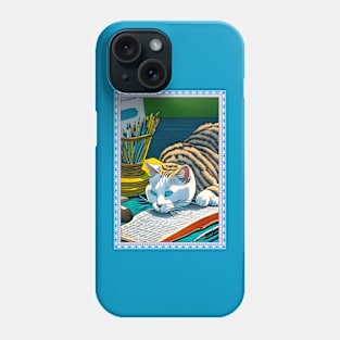 Funny Lazy Bored Cat Phone Case