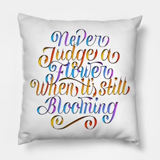 Never Judge Pillow