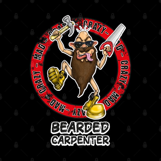 Funny Bearded Carpenter Design by Status71