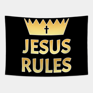 Jesus Rules Tapestry