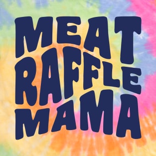 Meat Raffle Mama Tie Dye Buffalo Minnesota Mom T-Shirt