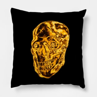 Golden Skull Pillow