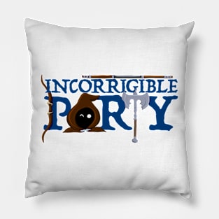 The Incorrigible Party Logo - no outline Pillow