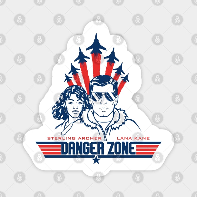 Archer - Danger Zone Magnet by AlternateRealiTEE