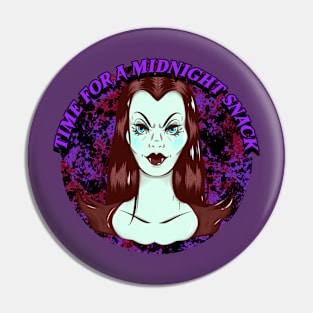 Time For A Midnight Snack Graphic Pin