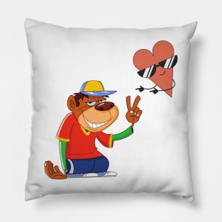 cool monkey design Pillow