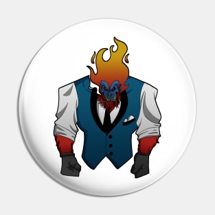 Flaming Gorilla Pin