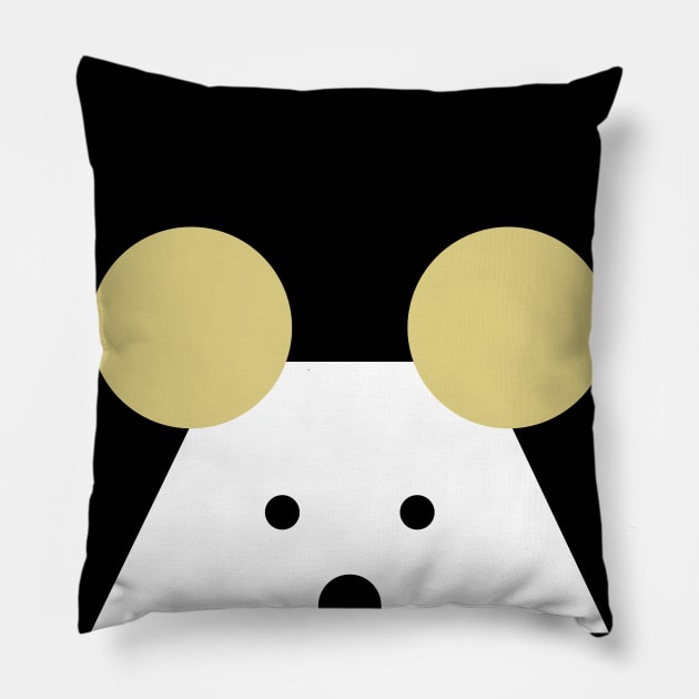 Peek-a-Boo Mouse, Golden Ears Pillow by ABKS