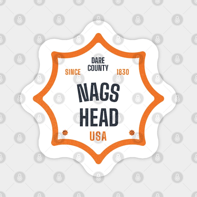 Nags Head, NC Summertime Vacationing Sun Signs Magnet by Contentarama