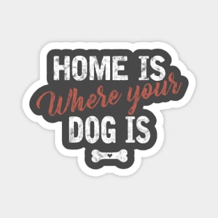 Home is where your dog is Magnet