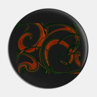 Emerald and Fire Pin