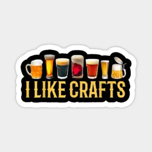 I Like Crafts Beer Microbrew Hops Magnet
