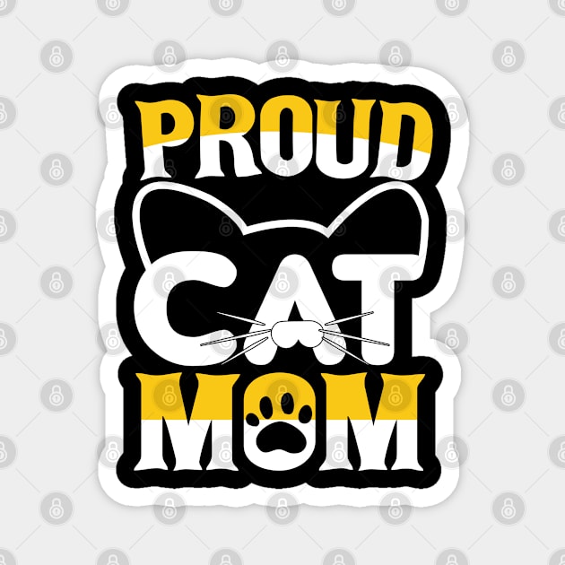 Proud Cat Mom Magnet by Satic