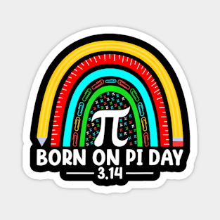 Pi Day Pi Symbol Rainbow Math Teacher Kids Magnet