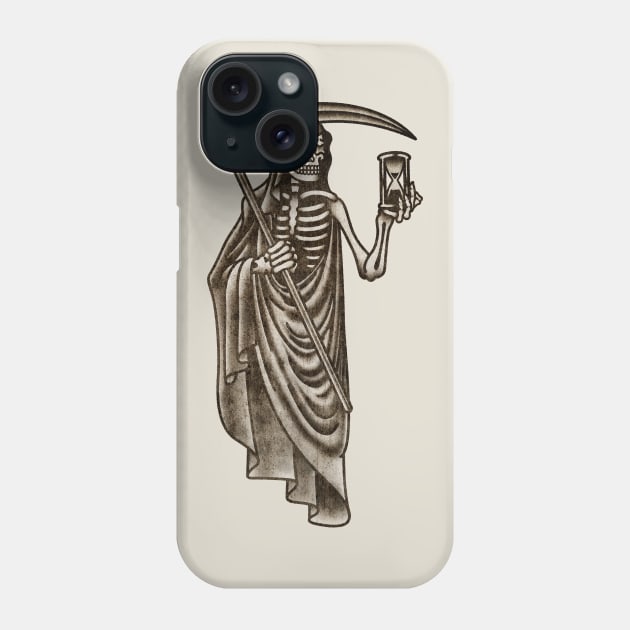 OldSalt American Traditional Grim Reaper Phone Case by OldSalt