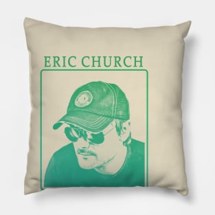 eric church - green solid style, Pillow