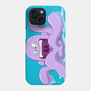 Purple Octopus With Water Phone Case