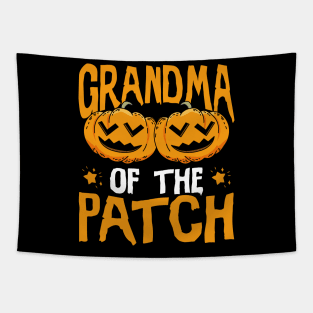 Halloween Pumpkin Grandma of the Patch Tapestry