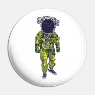 Astronaut on Sneakers Pin