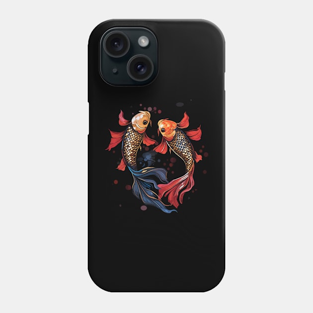 Arowana Couple Valentine Phone Case by JH Mart