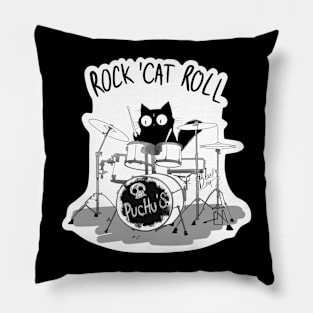 Rock Cat' Roll Pillow