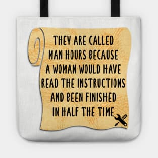 They’re called man hours for a reason Tote