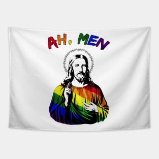 AH MEN Jesus LGBT GAY Tapestry