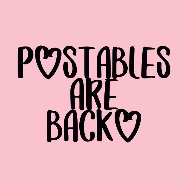 POstables are Back (Dark Font) by Hallmarkies Podcast Store