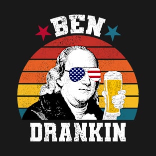 Ben Drankin 4th of July Beer T-Shirt