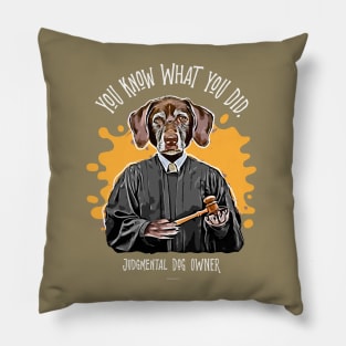 Judgmental Dog - Labrador funny silently judging pet Pillow