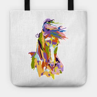 Abstract horse with limit color in WPAP Tote