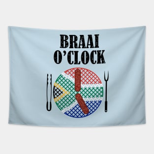 Braai O' Clock Time Tapestry