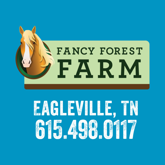 Fancy Forest Farm • Family Portrait • White Text Shirt by FalconArt