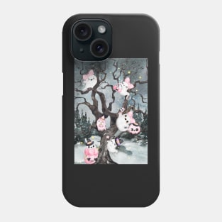 Ghostly Whispers in the Dark Forest Phone Case