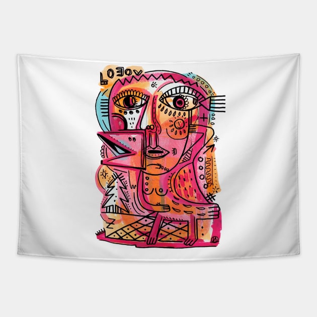 Face Tapestry by Daria Kusto