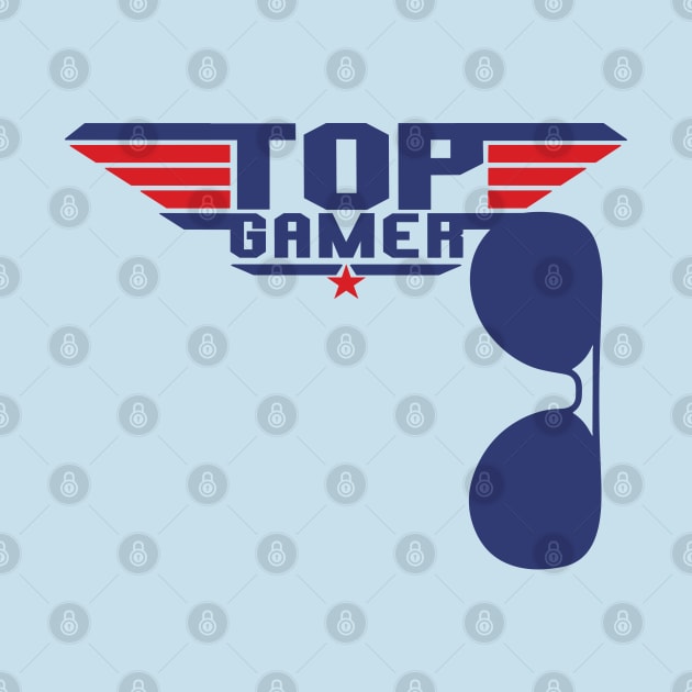 Top Gamer Funny Retro Cool Gaming by RuftupDesigns