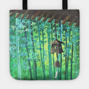 Meditation Zen Japanese Garden Wind Chime Bamboo Tote