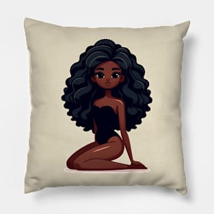 Black doll Pillow