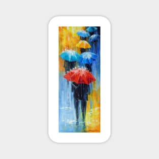 Rain multi-color Magnet