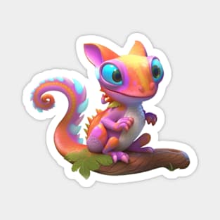 Cute Chameleon Magnet