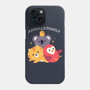 Meow Animals Family Phone Case